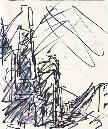 FRANK AUERBACH Study for Chimney in Mornington Crescent.